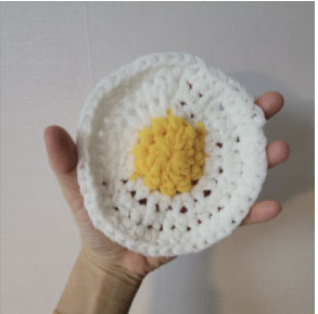 계란후라이스펀지 수세미 만들기 패키지-헹굼수세미 단면수세미 손뜨개 코바늘 DIY